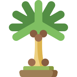 árbol de coco icono