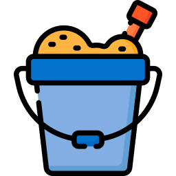 Sand bucket icon