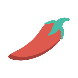 Chile rojo icono