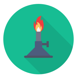 Bunsen burner icon