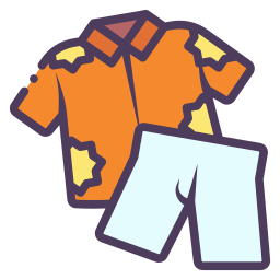 Summer clothes icon