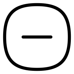 círculo negativo icono