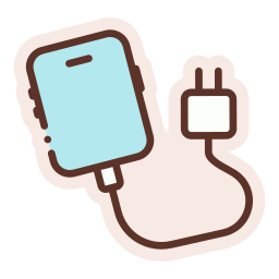 cargando el teléfono icono