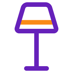 lámpara de pie icono