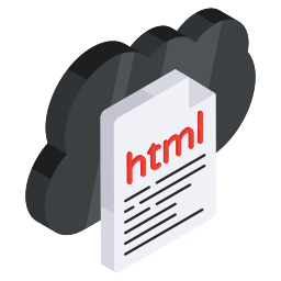 archivo html icono