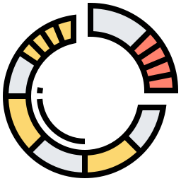 cirkeldiagram icoon