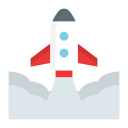 lanzamiento de startup icono