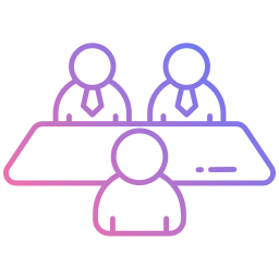 entrevista de trabajo icono