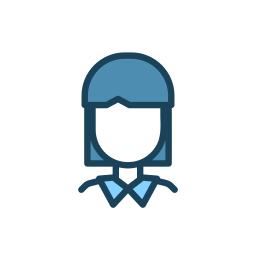 avatar de mujer icono