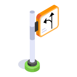 poste de dirección icono