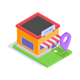 ubicación de la tienda icono