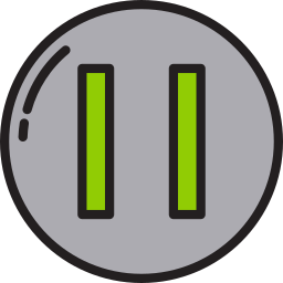Botón de pausa icono