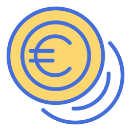 moneta euro icona