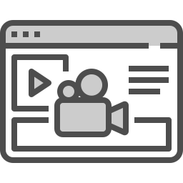 Cámara de vídeo icono