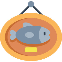 trofeo de pesca icono