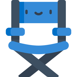 Folding chair icon