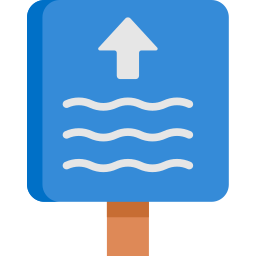 川の標識 icon