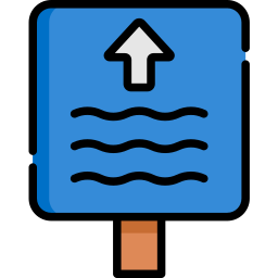 signo de río icono