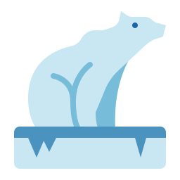 oso polar icono