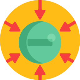 Negative ion icon