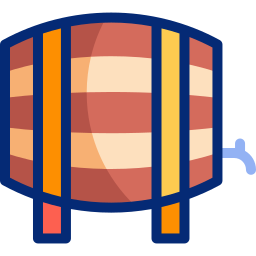 barril de cerveza icono