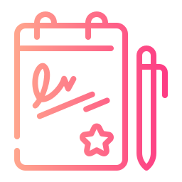 autógrafo icono