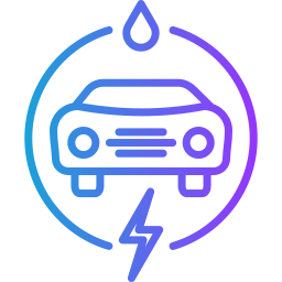 Hybrid car icon