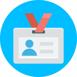 tarjeta de empleado icono