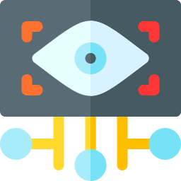 Exploración del ojo icono