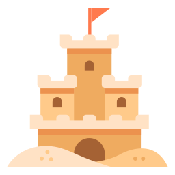 Castelo de areia Ícone