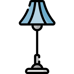 Lámpara de suelo icono