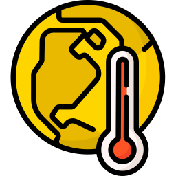 opwarming van de aarde icoon