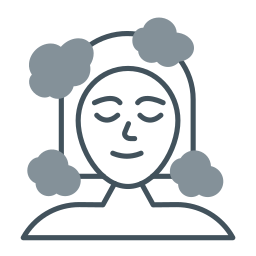 lavado de cabello icono