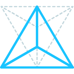 tetraedro icono