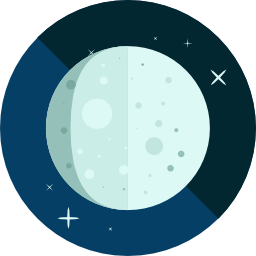 Crescent moon icon