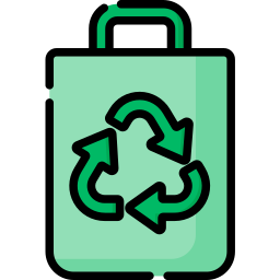 Bolsa reciclada icono