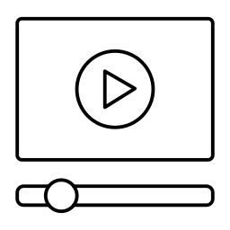 reproductor de video icono