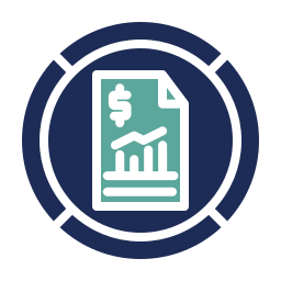 análisis de mercado icono