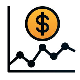 Line chart icon