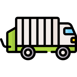 Trash truck icon