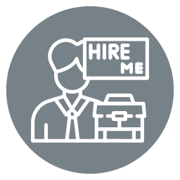 demandante de empleo icono