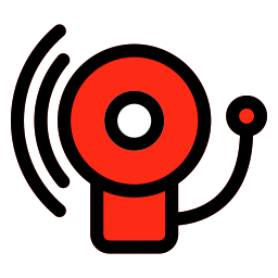 timbre de alarma icono