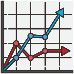 rapport graphique Icône