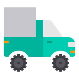 Camión de carga icono