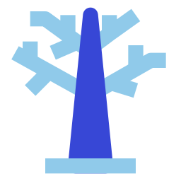 Árbol seco icono