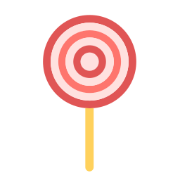 caramelos y piruletas icono