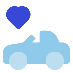 coche de bodas icono