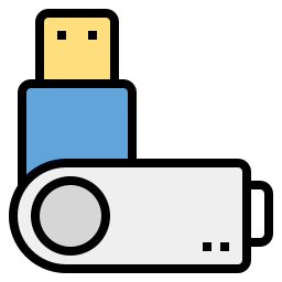 Una unidad flash USB icono