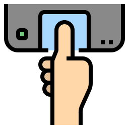 scan d'empreintes digitales Icône