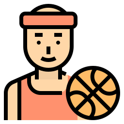 Basketball player icon